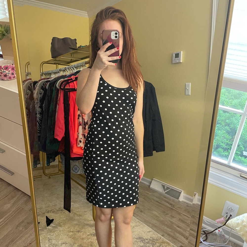 Black and White Polka Dot Dress